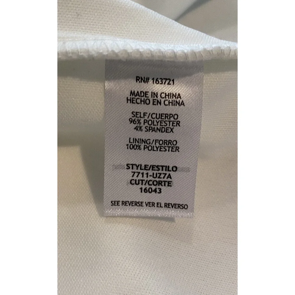 City Studio Size 9 Dress White Ruffle Preppy Comfy Stretchy Y2K Coquette